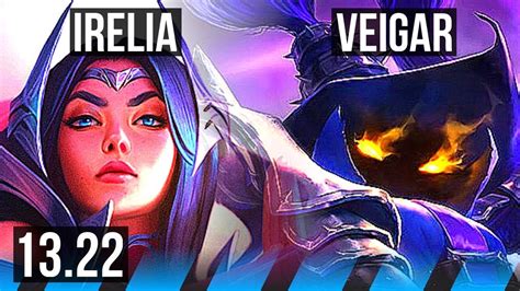 IRELIA Vs VEIGAR MID 9 1 1 6 Solo Kills Legendary 500 Games