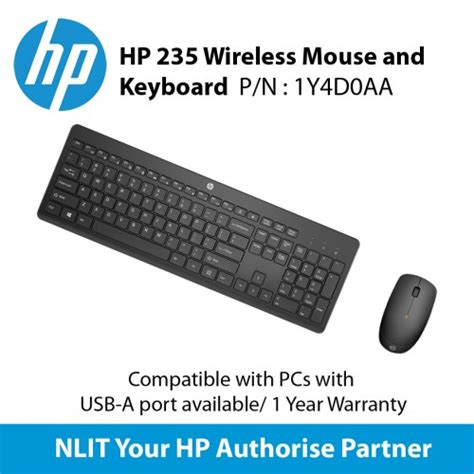 HP 235 Wireless Mouse And Keyboard Combo