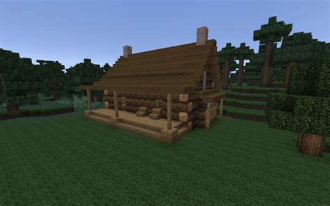 How To Build A Small Log Cabin In Minecraft Cabin Photos Collections