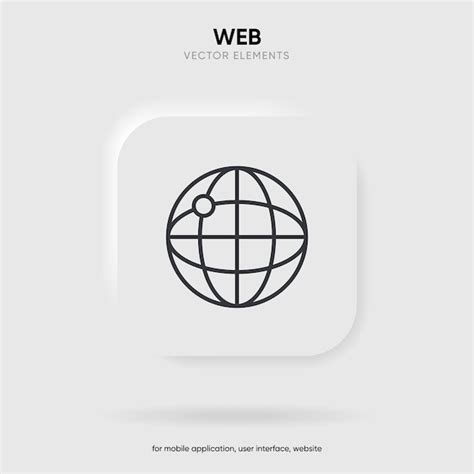 Premium Vector 3d Web Search Symbol Internet Icon Go To Web Icon