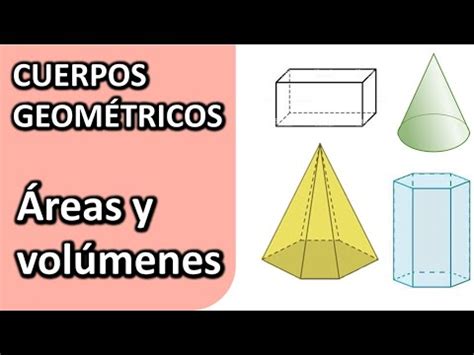 ÁREAS Y VOLÚMENES DE CUERPOS GEOMÉTRICOS