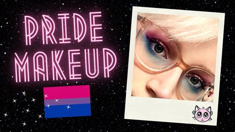 💗💜💙 Pride Makeup 💗💜💙 Bi Flag Makeup Tutorial Kittileecreates Youtube