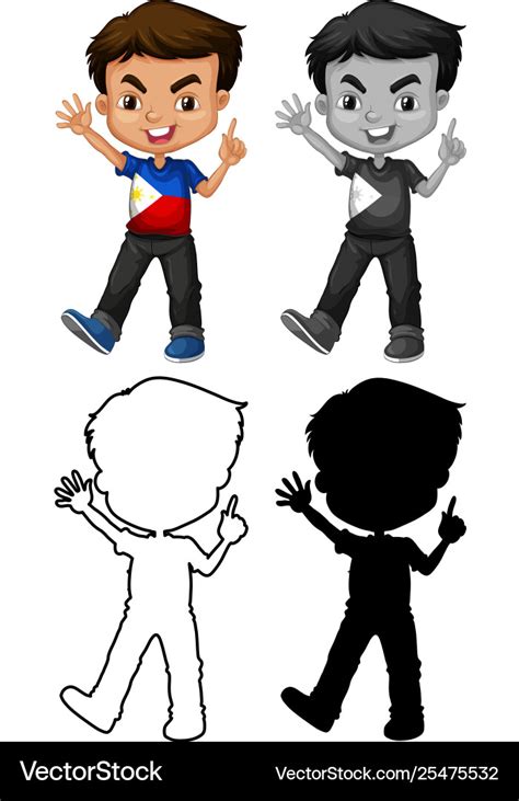 Boy Filipino Cartoon Characters Gambaran