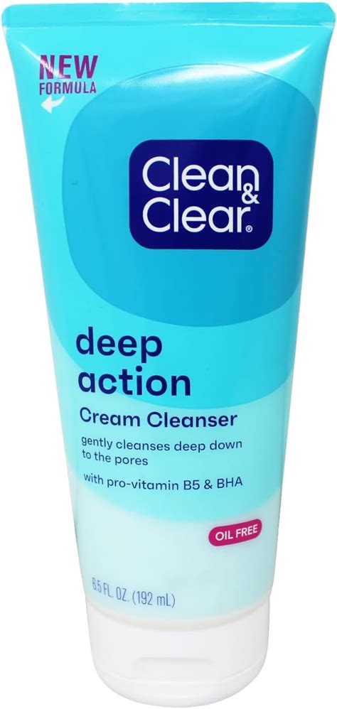 Clean And Clear Oilfree Deep Action Cream Facial Cleanser