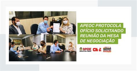 Apeoc Protocola Of Cio Solicitando Reuni O Da Mesa De Negocia O