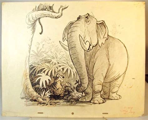 Concept Art 1967 Jungle Book | Disney concept art, Disney drawings ...