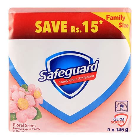 Order Safeguard Soap Floral Scent 3 Pack 145gm Value Pack Online At