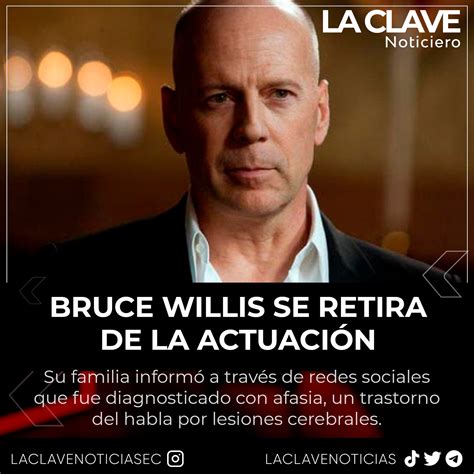 La Clave On Twitter Bruce Willis Actor De La Saga Duro De Matar Y