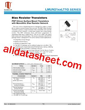 Lmun Lt G Datasheet Pdf Shanghai Leiditech Electronic Technology