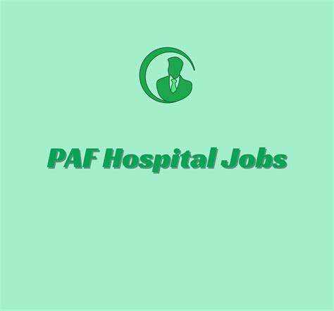 Job Opportunities In Paf Hospital Islamabad Dec 2023 Icon Of Jobs