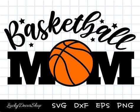 Basketball Mom Svg Basketball Mom Cut File Basketball Vector Files Basketball Mom Silhouette