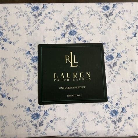 Ralph Lauren Chadwick Blue Floral Queen Comforter New Rare Etsy