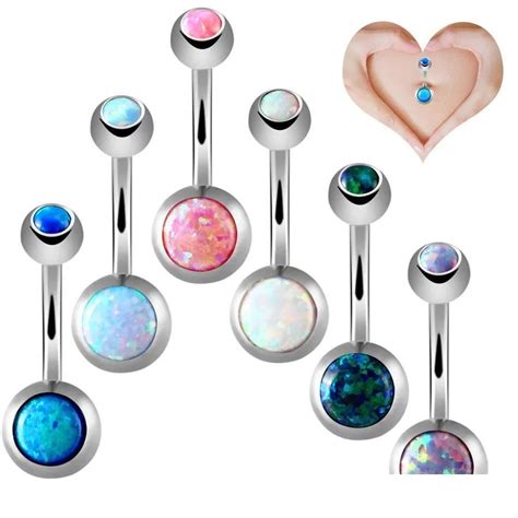 Stainless Steel Crystal Belly Button Piercings For Women Cute Body