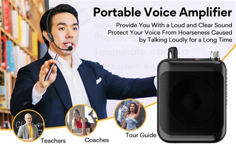 Maono Au C Portable Rechargeable Voice Amplifier With Led Display W