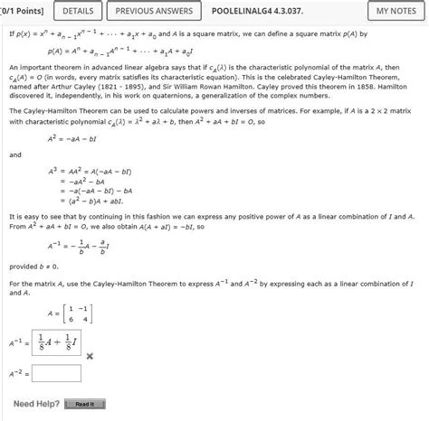 Solved If Px A0 A1x A2x2 Anxn Is A Polynomial And A