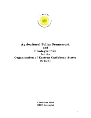 Fillable Online Ctrc Sice Oas Agricultural Policy Framework