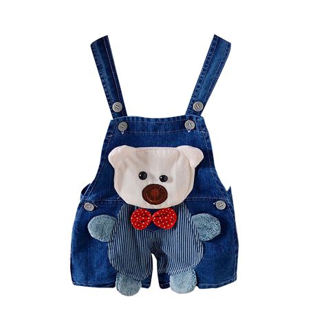 Bayaixz Kids Jumpsuit Girls Baby Boy Girl Jean Overalls Toddler Denim