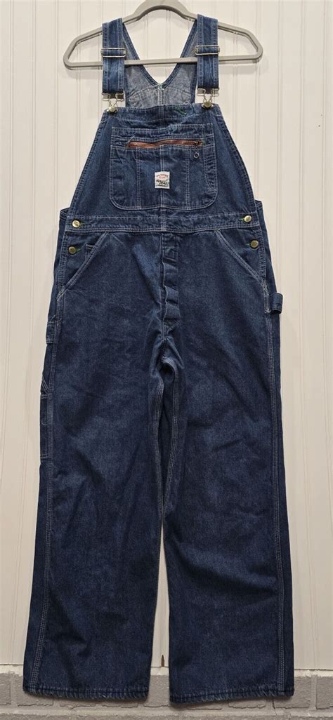 Vintage Pointer Brand Bib Overalls Blue Denim Medium Wash Usa See