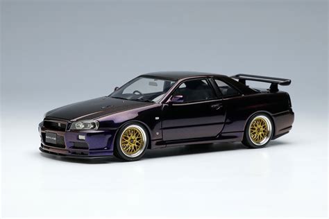 EIDOLON 1 43 Nissan Skyline GT R BNR34 V Spec II 2000 BBS LM Wheel