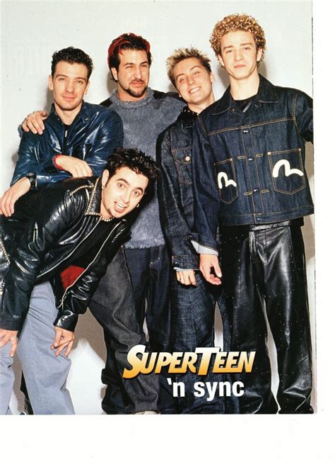 Nsync teen magazine pinup clipping curly hair Justin Timberlake JC ...