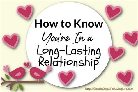 How To Know Youre In A Long Lasting Relationship