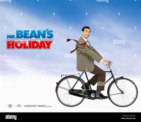 Rowan Atkinson Poster Mr Bean S Holiday Stock Photo Alamy