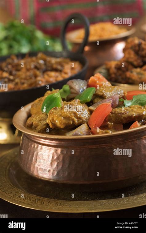 Lamb Jalfrezi Pakistan India Food Stock Photo Alamy