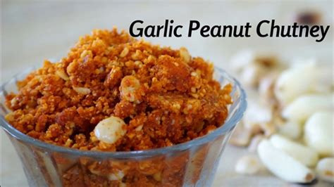 Garlic Peanut Chutney Video Vada Pav Chutney Video How To Make Dry