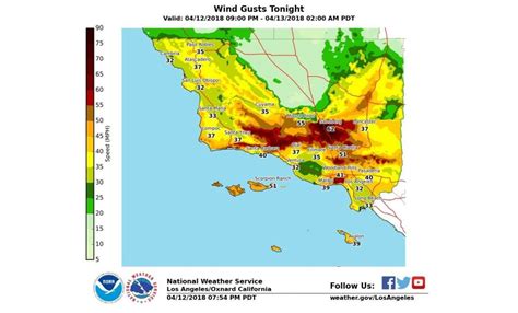 Strong Winds Continue Blowing Through Southern California Daily News