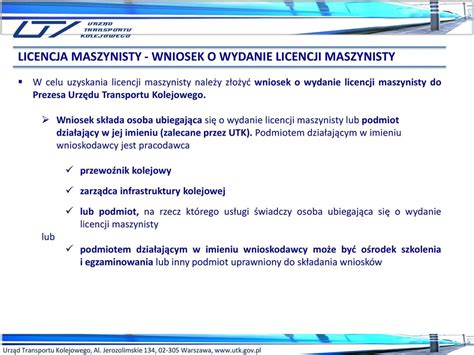 Licencja Maszynisty Przygotowanie Dokument W Do Wydania Licencji