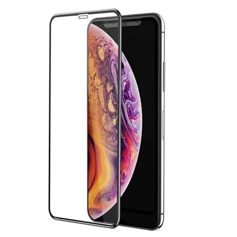 225₽ Защитное стеклодля iPhone X / XS черный | Phone screen protector ...
