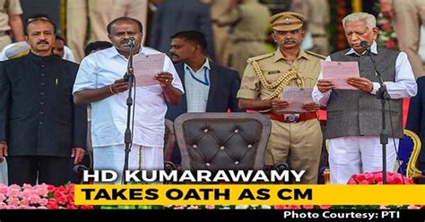 Kumaraswamy Takes Oath Amid Opposition Show Of Unity In Karnataka