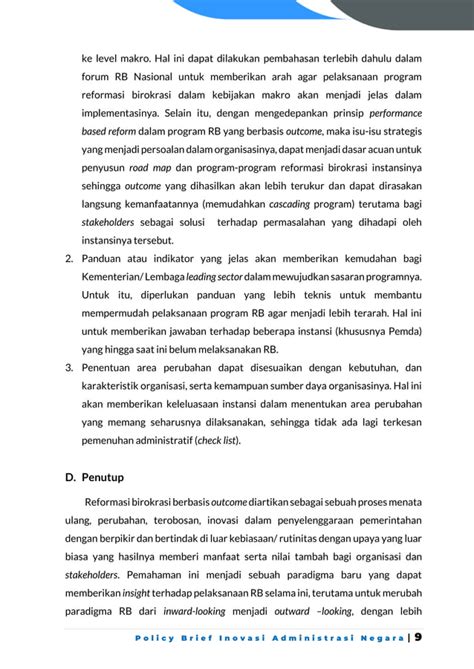 Policy Brief Inovasi Administrasi Negara Pdf