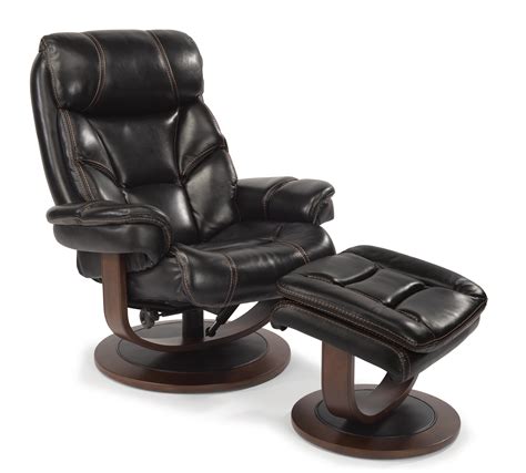 Flexsteel Latitudes-West 1453-CO Modern Zero-Gravity Reclining Chair and Ottoman Set | Dunk ...