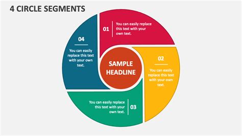 Free 4 Circle Segments Powerpoint Presentation Slides Ppt Template