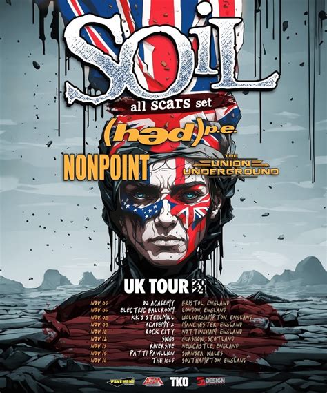 Soil Uk Tour November O Academy Bristol Event Gig