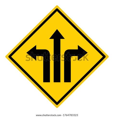 Go Straight Turn Left Turn Right Stock Vector Royalty Free 1764783323