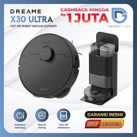 Jual Dreame X30 Ultra Robot Vacuum Cleaner Enchance MopExtend Self