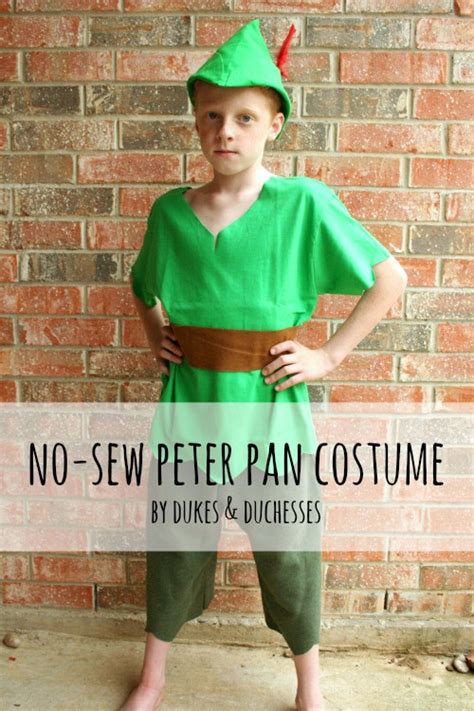 No Sew DIY Peter Pan Costume Ideas & Pattern + How to Make the Hat