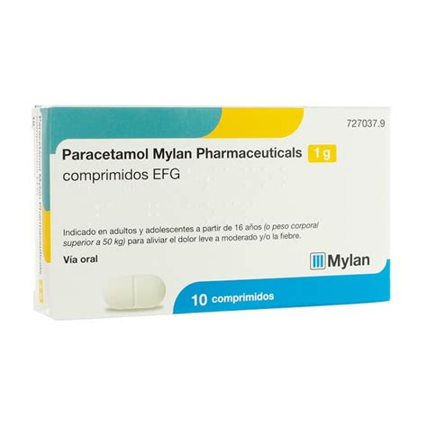 Paracetamol Stadapharm 1 G 10 Comprimidos Efg Comprar
