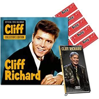 Cliff Richard Calendar Month To View Slim Wall Calendar