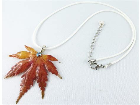 Collier De Feuilles Authentique Collier Simple Etsy