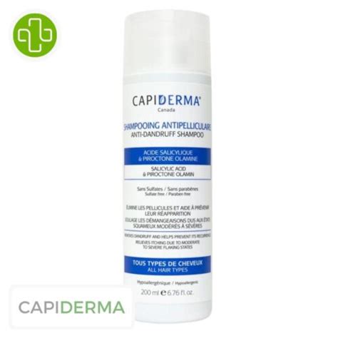 Capiderma Shampooing Anti Pelliculaire Ml Maroc Parachezvous Ma