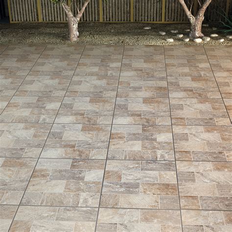 Piso Cerâmico Externo Decorado Esmaltado Stone 505x505cm Piso Forte