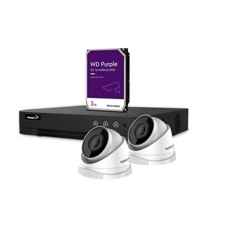 KIT DE VIDEOVIGILANCIA IP 4MP GRABADOR DE RED DE 4 CANALES 2 X