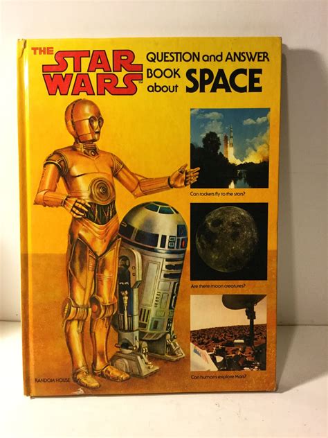 Libro Vintage De Preguntas Y Respuestas De Star Wars Sobre El Espacio