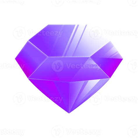 Purple Diamond Gemstone Game Asset Bright And Beautiful 26799095 Png