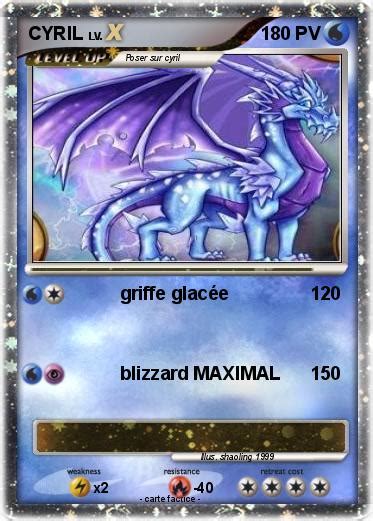 Pokémon Cyril 34 34 Griffe Glacée Ma Carte Pokémon