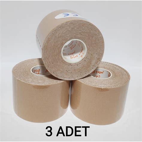 Bia Tape Kinesio 5 cm x 5 M Ten Rengi Sporcu Bandı 3 lü Fiyatı