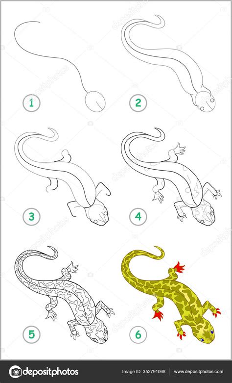 Lizard Printable Outline